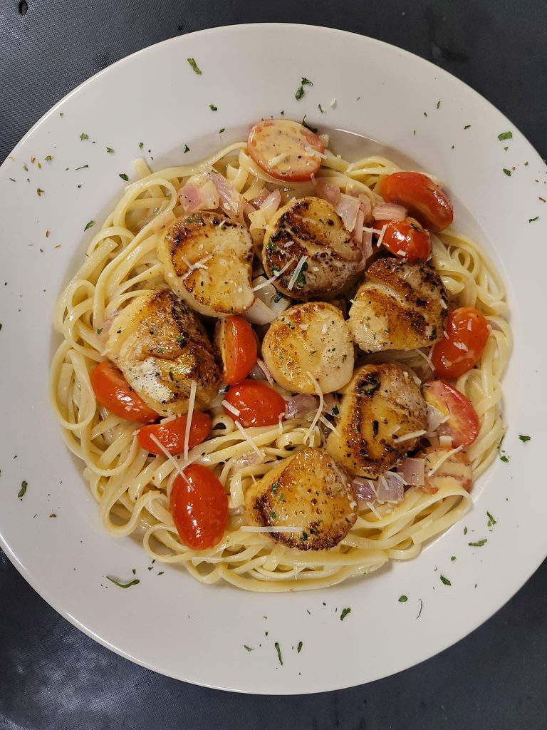 scallops pasta